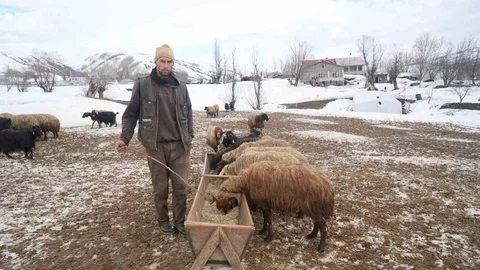 Muş'ta Kış ve Bahar Bir Arada Yaşanıyor