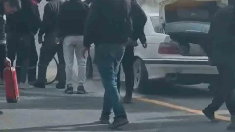 Ankara'da Otomobil Yangını