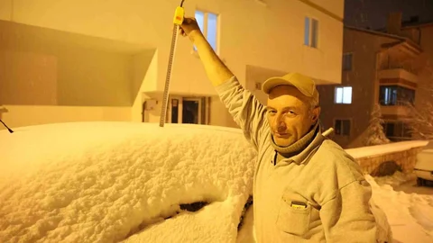 Güzelyurt'ta Kar Yağışı Etkili Oldu