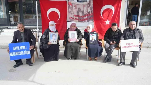 Muş'ta Evlat Nöbeti Devam Ediyor