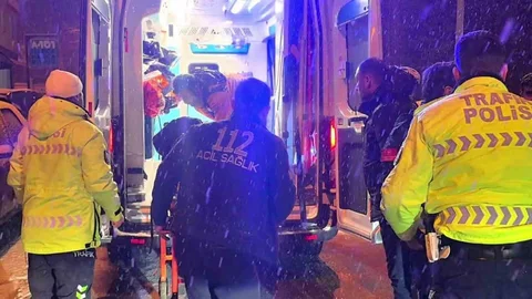 Erzurum'da Kar Yağışı Kazası