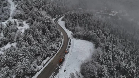 Karabük'te Kar Yağışı Etkili Oldu