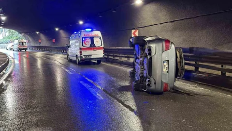 Trabzon Çömlekçi Tüneli'nde Trafik Kazası