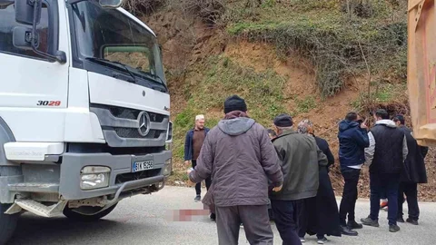 Giresun'da Kamyon Kazası Yaşandı