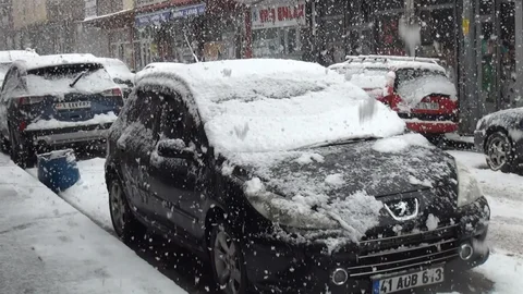 Ahlat’ta Kar Yağışı Başladı