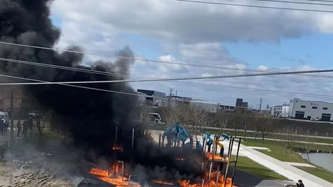 Tekirdağ'da Oyun Grupları Yandı