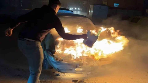 Aksaray'da Yangın Anı