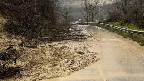 Ordu'da Heyelan Olayı Yaşandı