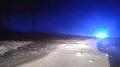 Eğribel Tüneli'nde Çığ Düşmesi