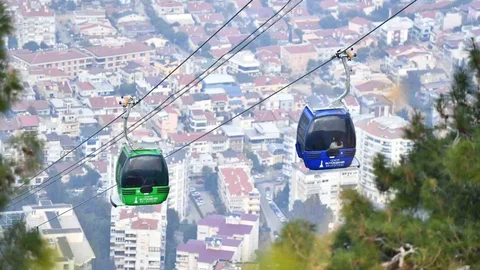 Balçova Teleferik Tesisleri Bakımda