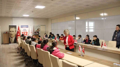 Düzce'de Öğrencilere 112 Eğitimi