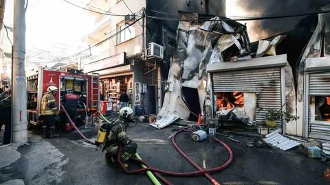 Buca'da İş Yerinde Yangın Kontrol Altına Alındı