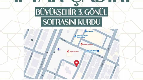 Kayseri'de Üçüncü Gönül Sofrası Kuruldu