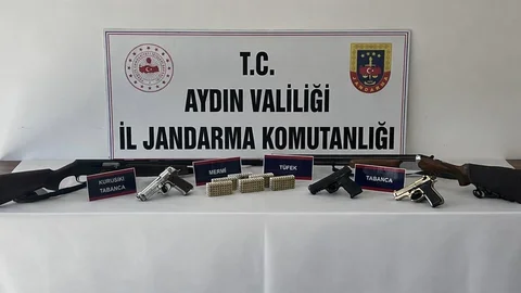 Didim'de Ruhsatsız Silah Ele Geçirildi