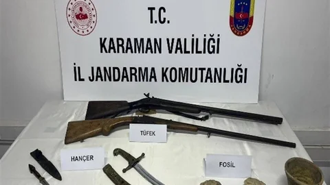 Karaman'da Tarihi Eser Operasyonu Yapıldı