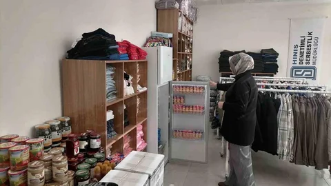 Hınıs'ta Sosyal Market Hizmete Girdi