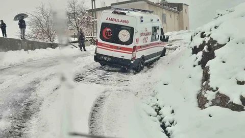 Siirt'te Kar Yağışı Nedeniyle Mahsur Kalanlar Kurtarıldı