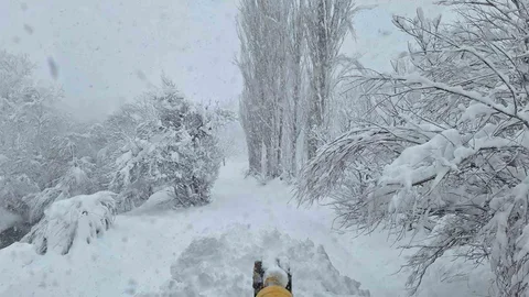 Siirt’te Kar Yağışı Sonrası Yollar Açıldı