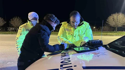 Burdur'da Alkollü Sürücüye Cezai İşlem