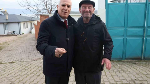 Bursa'da Yaren Leylek ve Adem Amca Buluştu