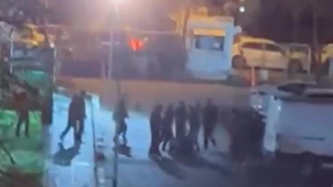 Beyoğlu'nda Kavga Anları Gözüktü