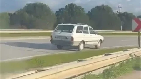 Bursa'da Ters Şeritte Araç Tehlikesi