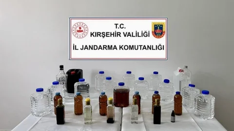 Kırşehir'de Kaçak Alkol Operasyonu