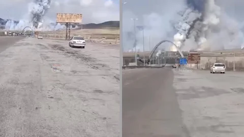 İran’da Sıcak Saatler! Mersinli TIR Şoförlerinin Güzergahına Füze Düştü