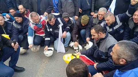 Soma'da Maden İşçileri Yürüyüşü
