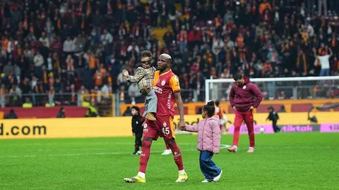Galatasaray'da Maç Sonu Sevinci