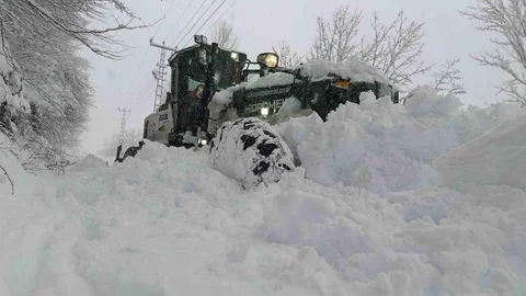 Ordu'da Kar Kalınlığı 2 Metreyi Aştı