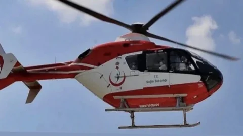 Çankırı’da Ambulans Helikopter Olay Yeri İçin Havalandı