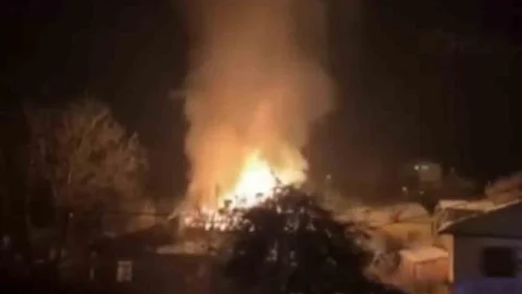 Tokat’ta Gece Yangın Çıktı