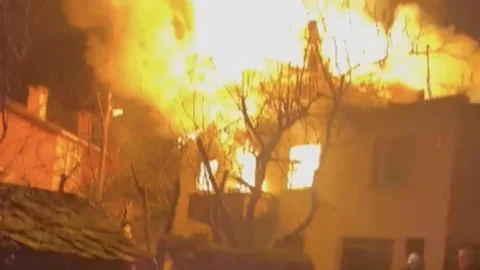 Kastamonu'da İki Katlı Evde Yangın