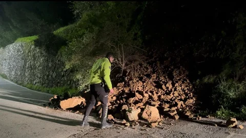 Bursa'da Heyelan Sonrası Tehlikeli Anlar