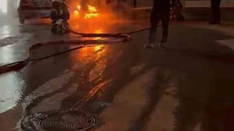 Ankara'da Elektrikli Araç Yangını