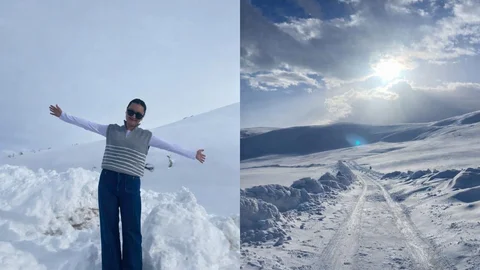 Diyadin'de Öğretmenler Karla Mücadele Ediyor