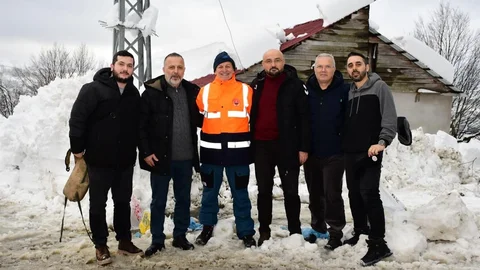 Samsun Terme'de Karla Mücadele Çalışmaları