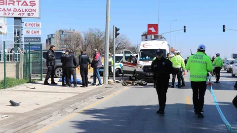 Denizli'de Motosiklet Kazası