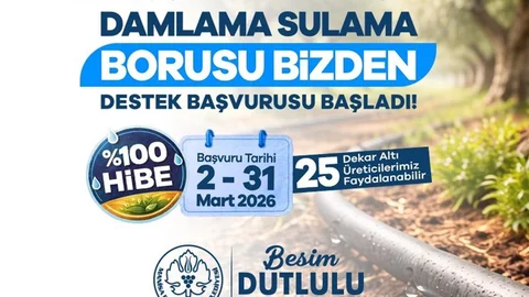 Manisa’da Damlama Sulama Borusu Dağıtımı Başladı