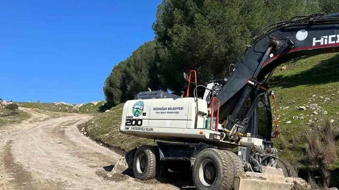 Bozdoğan Kale Mesire Alanı'nda Yol Düzenleme Çalışmaları Başladı