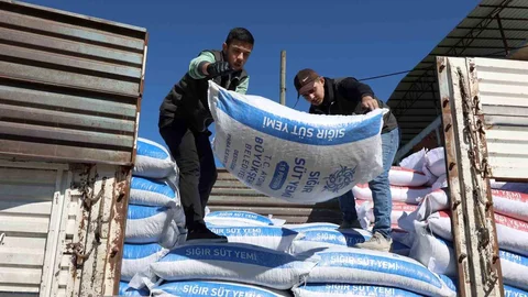 Aydın'da Yem Desteği Devam Ediyor