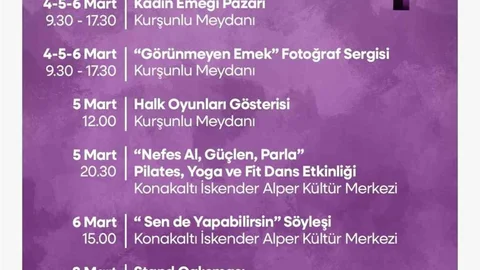 Menteşe'de Kadınlar Günü Etkinlikleri