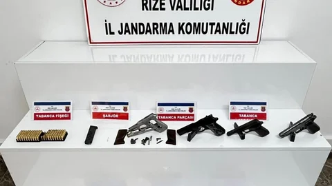Rize'de Silah ve Uyuşturucu Operasyonu