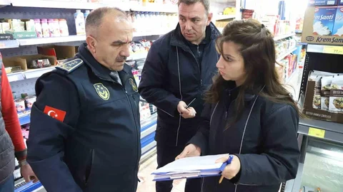 Erzincan'da Market Denetimi Yapıldı