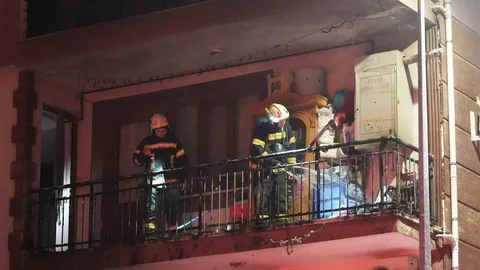 Denizli'de Kombi Yangını Panik Yarattı