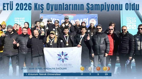 Erzurum'da Kış Oyunları Şampiyonu ETÜ Oldu