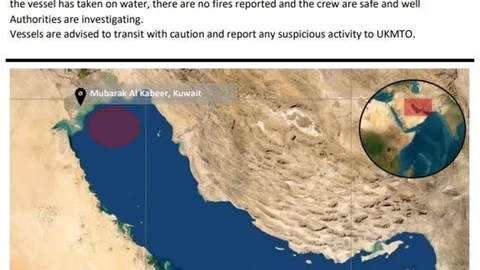Kuveyt Açıklarında Petrol Tankerinde Patlama