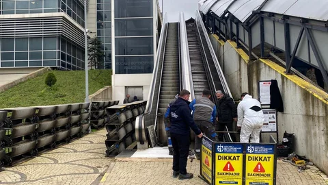 Yürüyen Merdivenlerde Bakım Çalışmaları Devam Ediyor