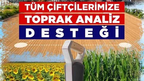 Tavas'ta Çiftçilere Toprak Analizi Desteği